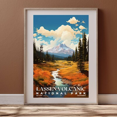 Lassen Volcanic National Park Poster, Travel Art, Office Poster, Home Decor | S6 - image4